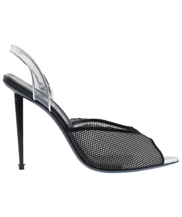 TOM FORD Slingback Mesh Leather Sandals W2395L-NLH