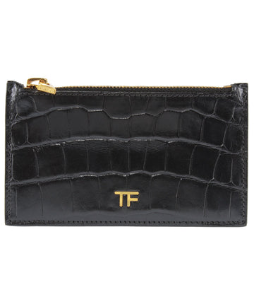 TOM FORD  Alligator Leather Pouch Card Holder S0271T-A46