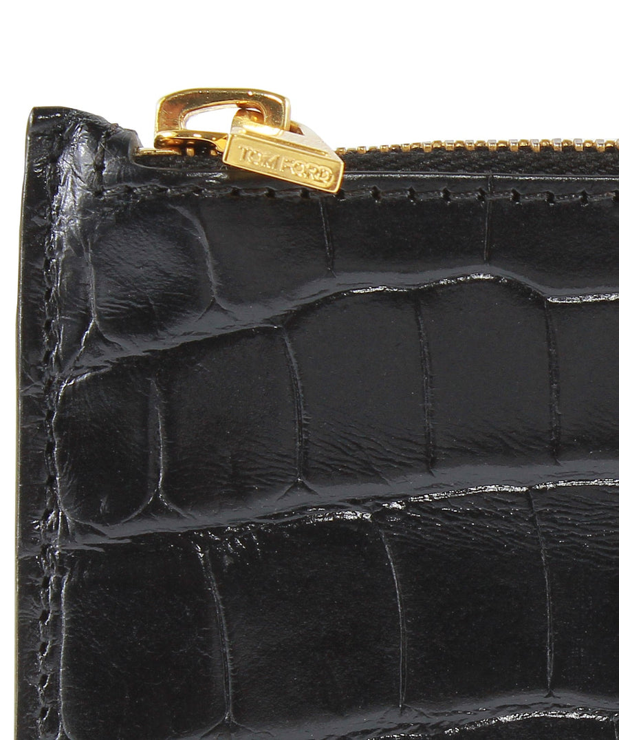 TOM FORD  Alligator Leather Pouch Card Holder S0271T-A46