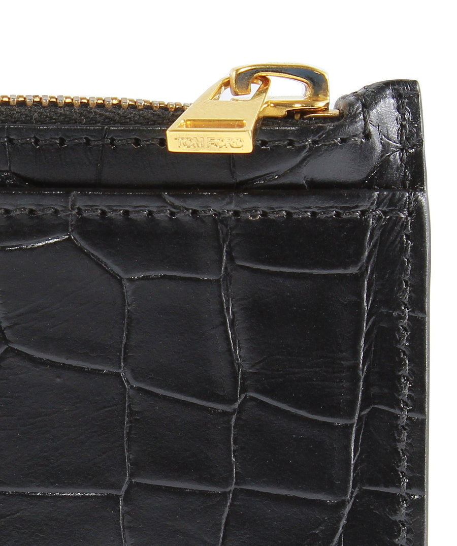 TOM FORD  Alligator Leather Pouch Card Holder S0271T-A46