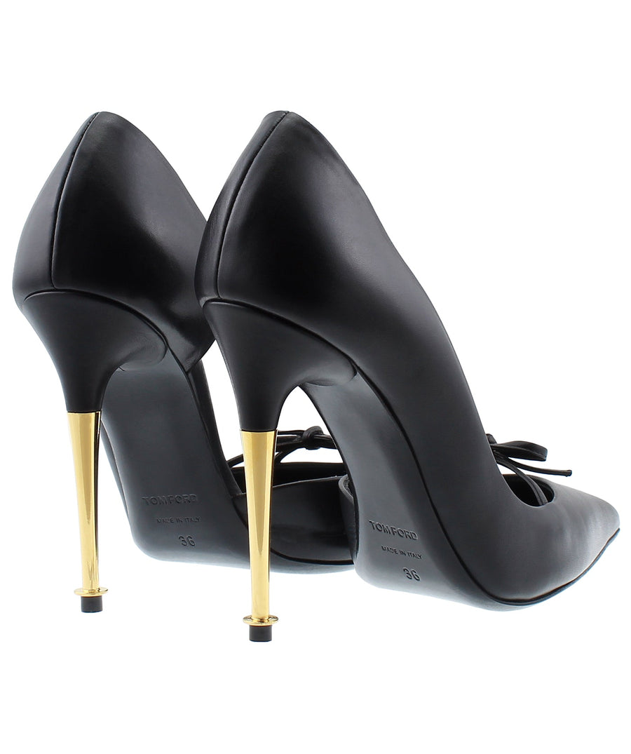 TOM FORD Bow D'Orsay Leather Pumps W2480T-LCL002