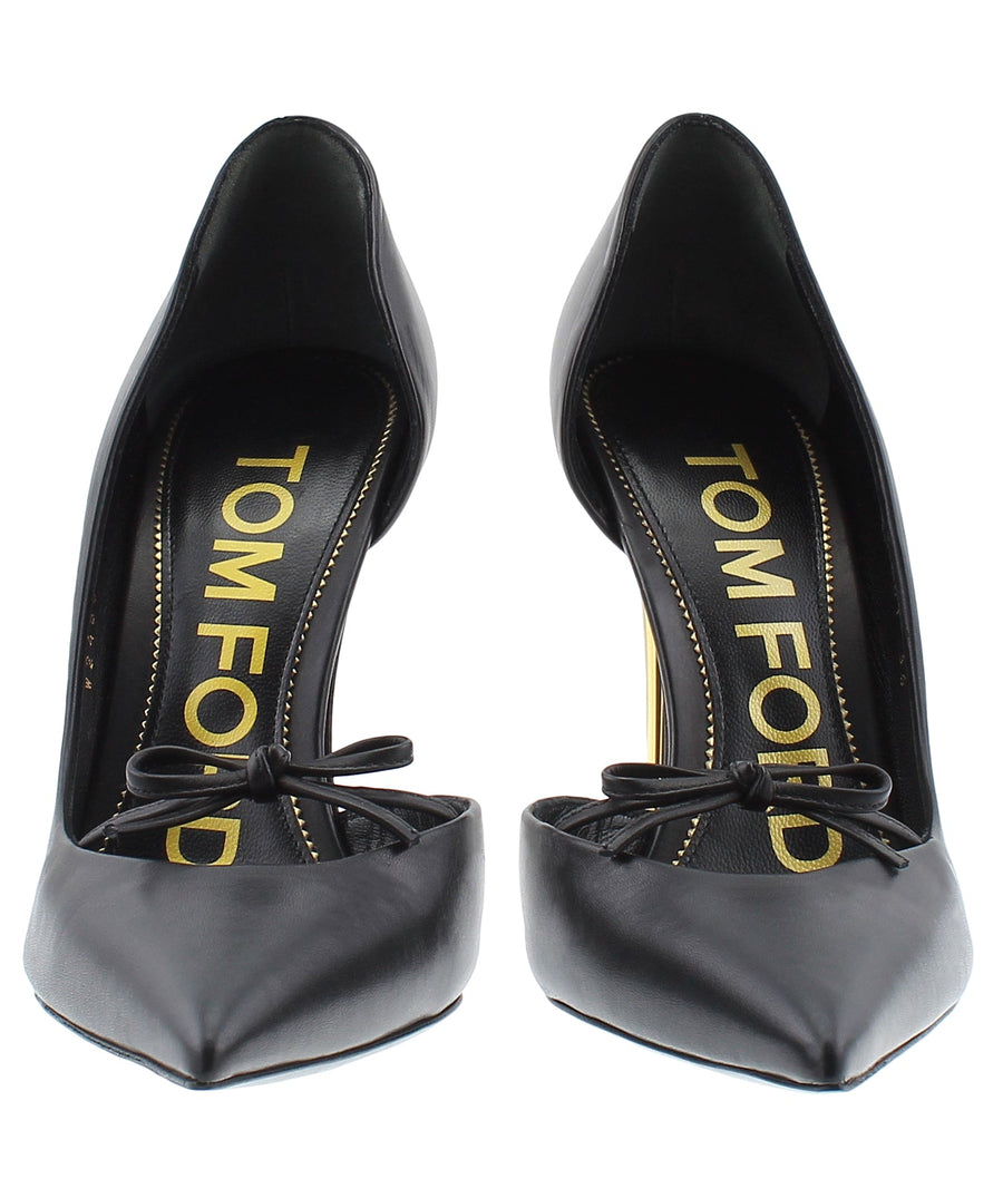 TOM FORD Bow D'Orsay Leather Pumps W2480T-LCL002