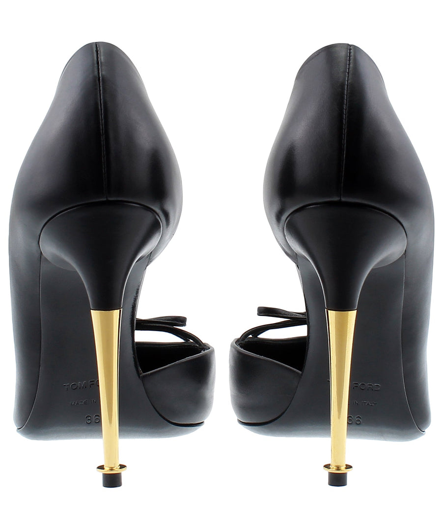 TOM FORD Bow D'Orsay Leather Pumps W2480T-LCL002