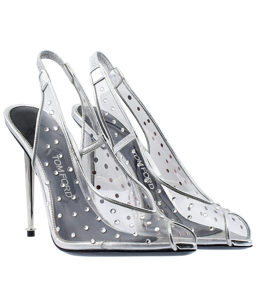 TOM FORD Crystal Embellished Slingback Pump W2201S-LPS