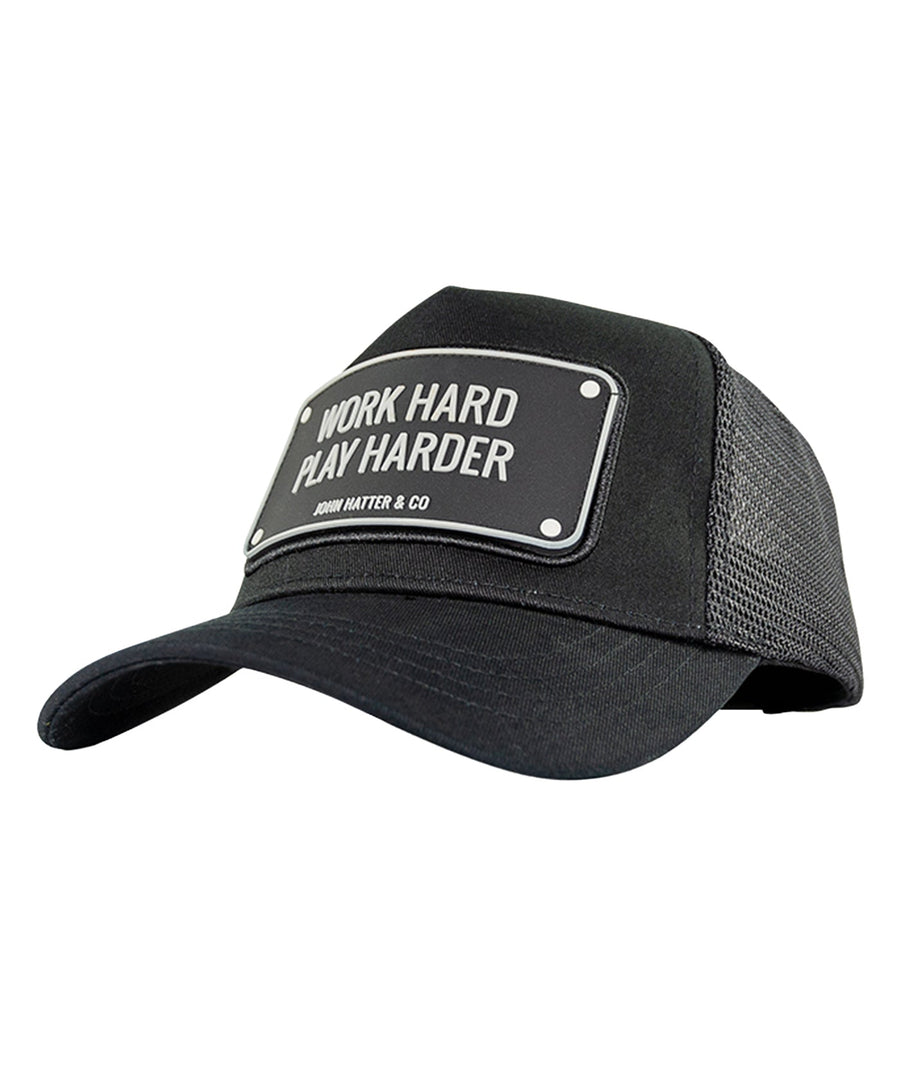 JOHN HATTER & CO Work Hard Play Harder Rubber Cap R-1073-U00