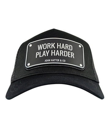 JOHN HATTER & CO Work Hard Play Harder Rubber Cap R-1073-U00