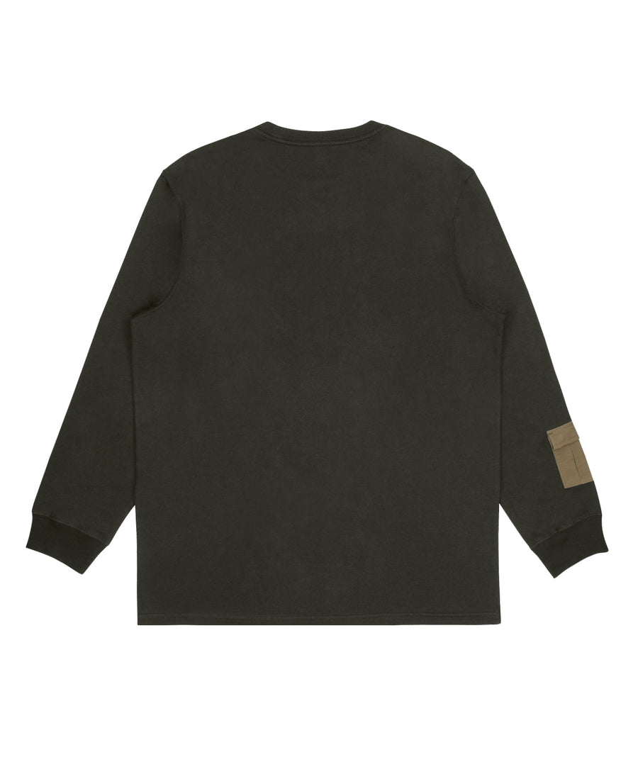 MAHARISHI Long Sleeve Tech Cargo Pocket T-Shirt 302MH8080