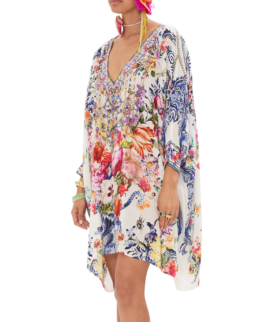 CAMILLA Dutch is Life Short Kaftan with Cuff 00031419