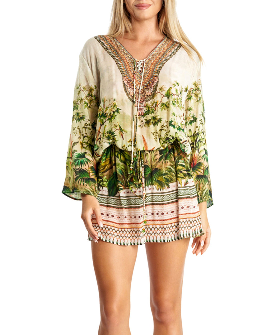 LA MODA Tropical Paradise Tunic Dress 24006 TU