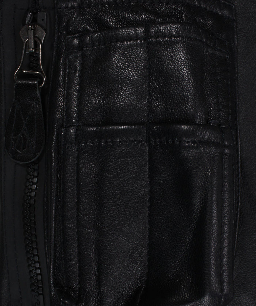 MAHARISHI  MA1 70th Anniversary Leather Jacket 2384