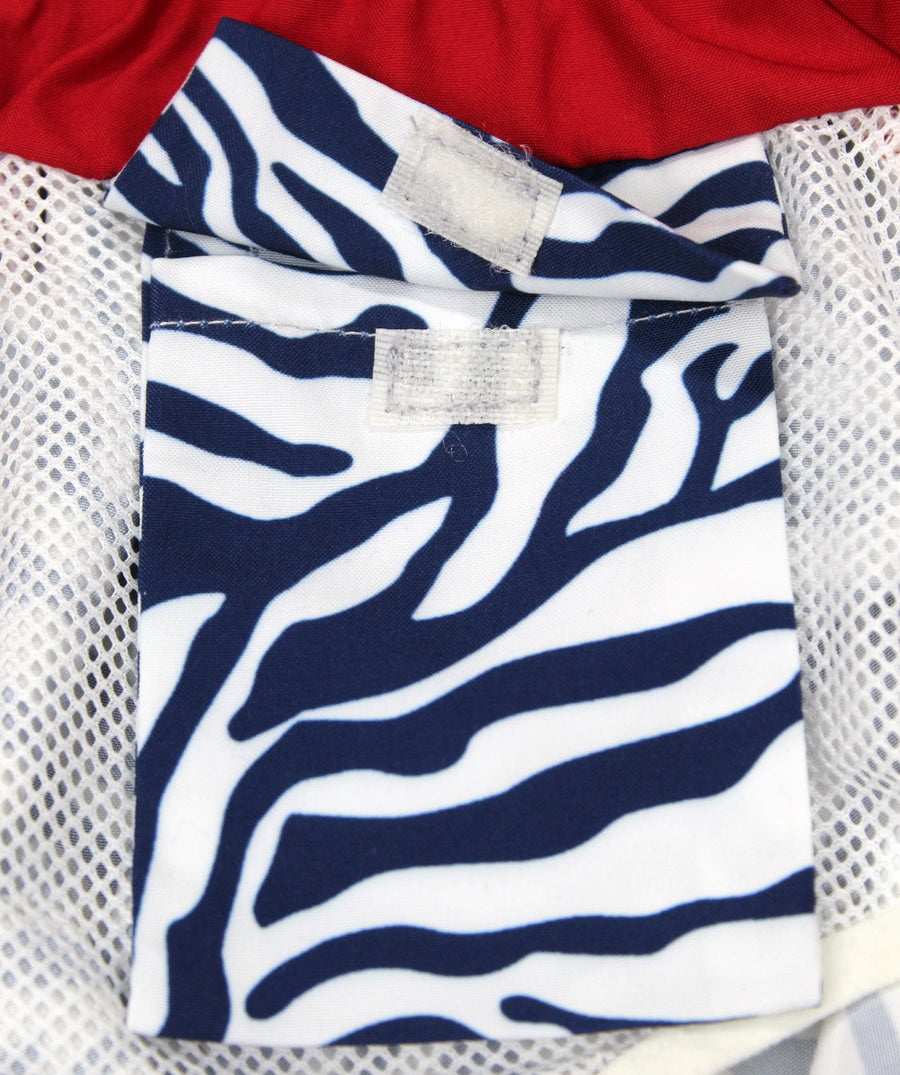 PIER ST BARTH  Zebra Pier Swim Shorts PIER-ZEBRA