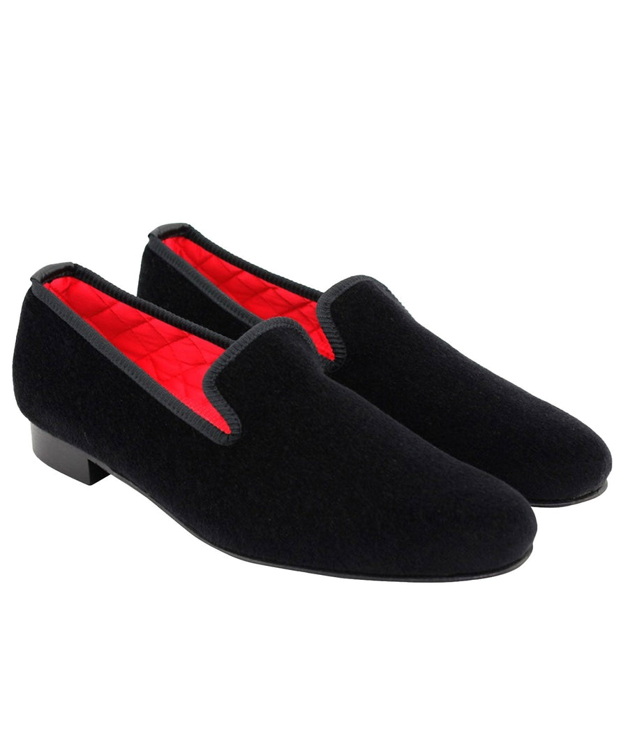 MATTHEW COOKSON  Classic Velvet Slippers 120MTWPLN