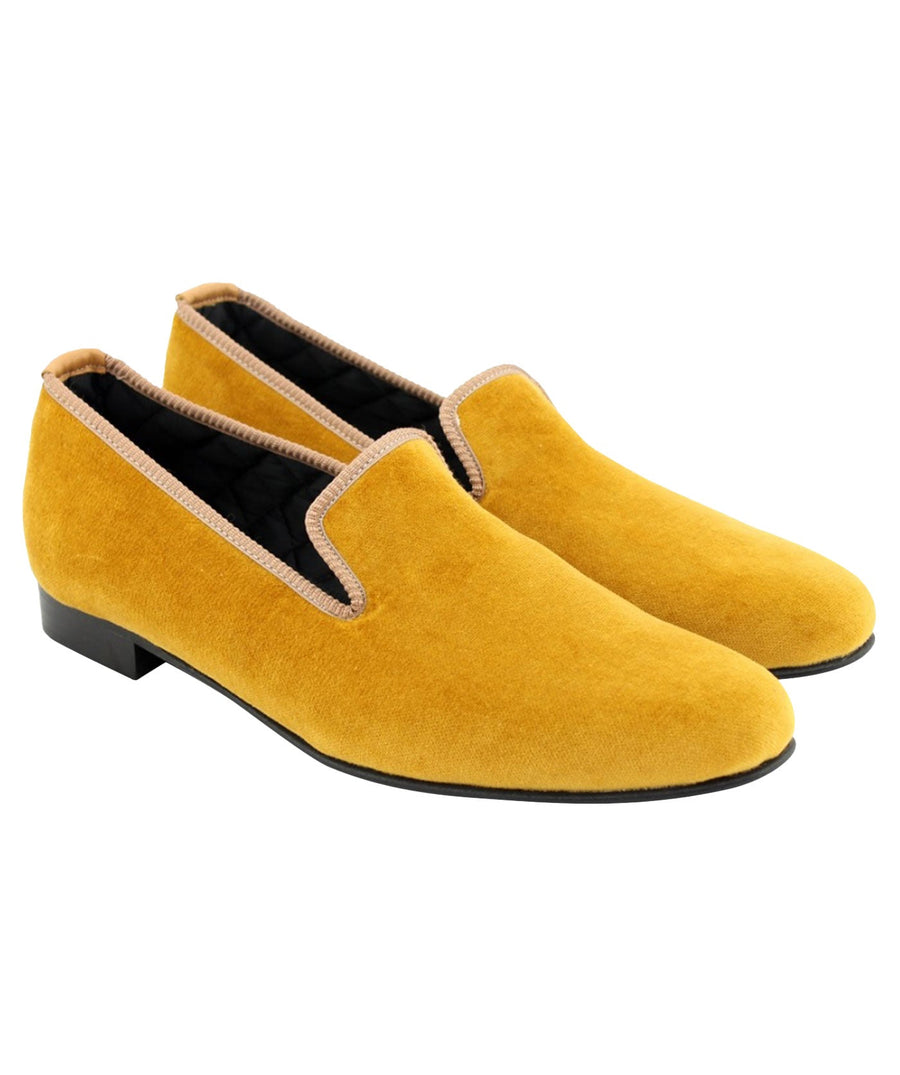 MATTHEW COOKSON  Classic Velvet Slippers 120MTWPLN