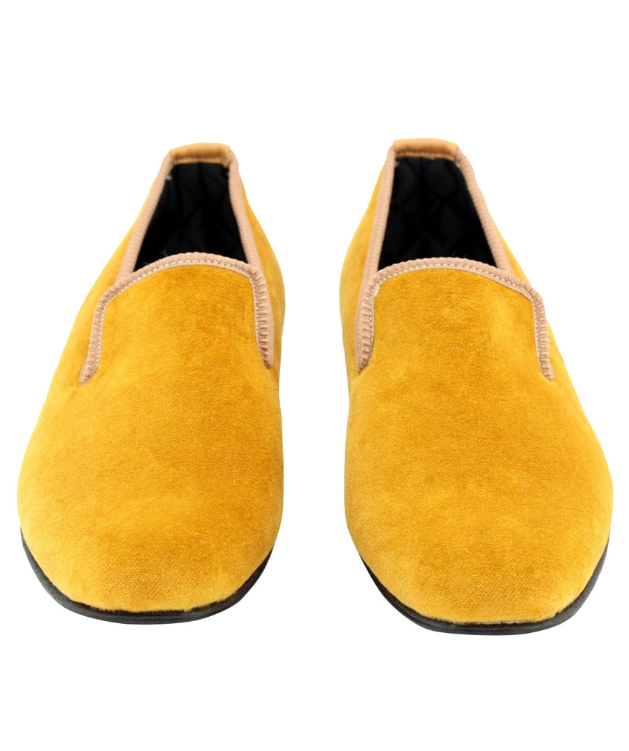 MATTHEW COOKSON  Classic Velvet Slippers 120MTWPLN