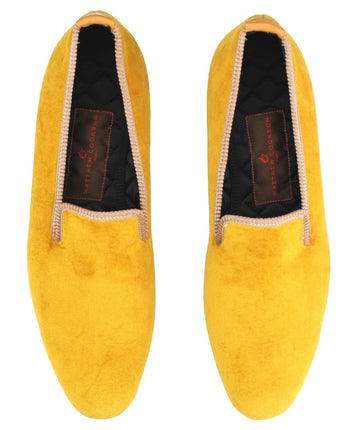 MATTHEW COOKSON  Classic Velvet Slippers 120MTWPLN