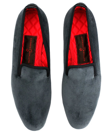 MATTHEW COOKSON  Classic Velvet Slippers 120MTWPLN