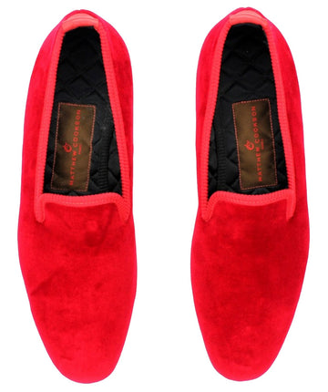 MATTHEW COOKSON  Classic Velvet Slippers 120MTWPLN