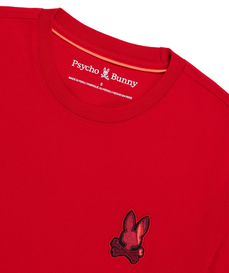 PSYCHO BUNNY Apple Valley Embroidered Fashion Tee B6U615A2PC