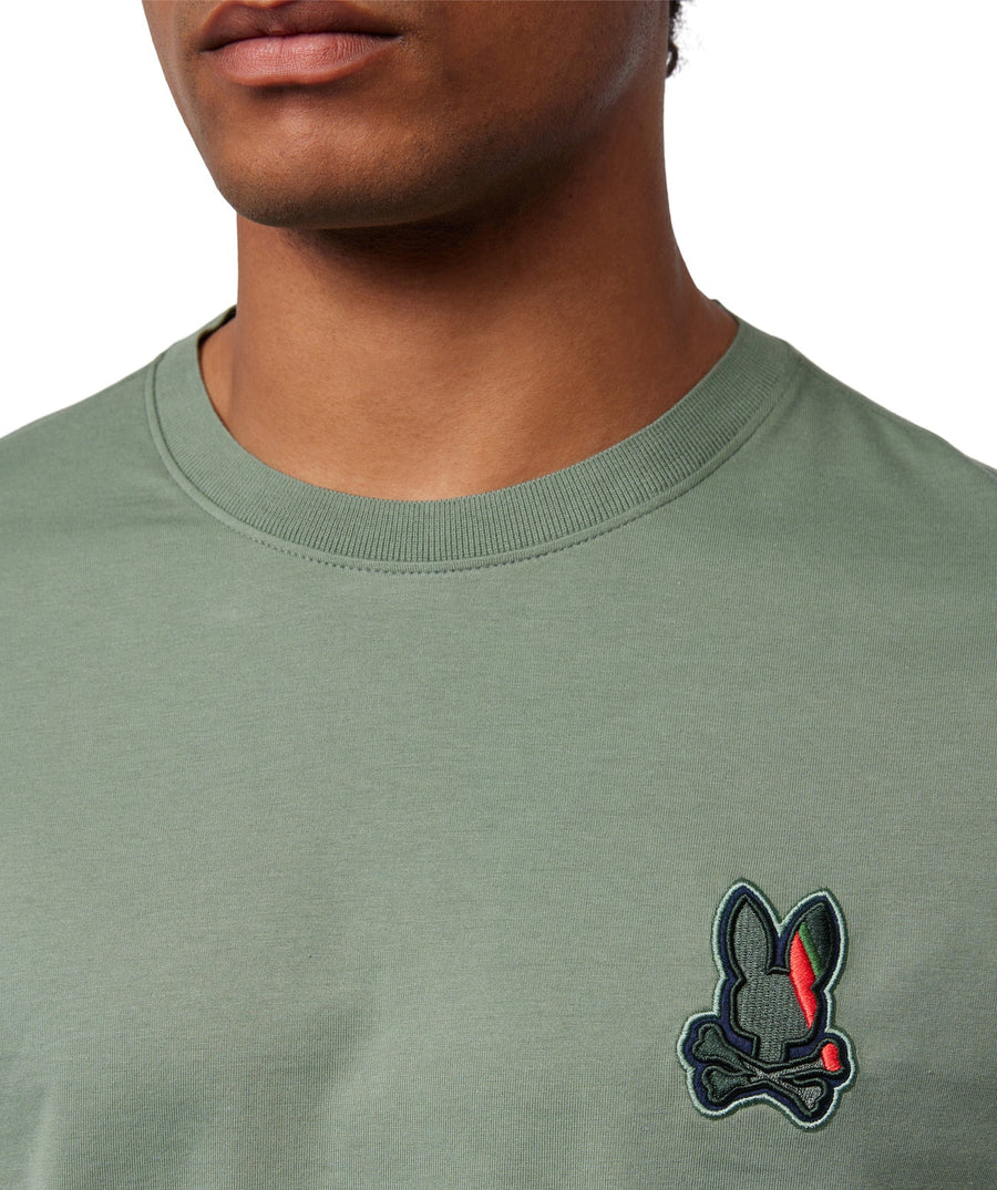 PSYCHO BUNNY Apple Valley Embroidered Fashion Tee B6U615A2PC