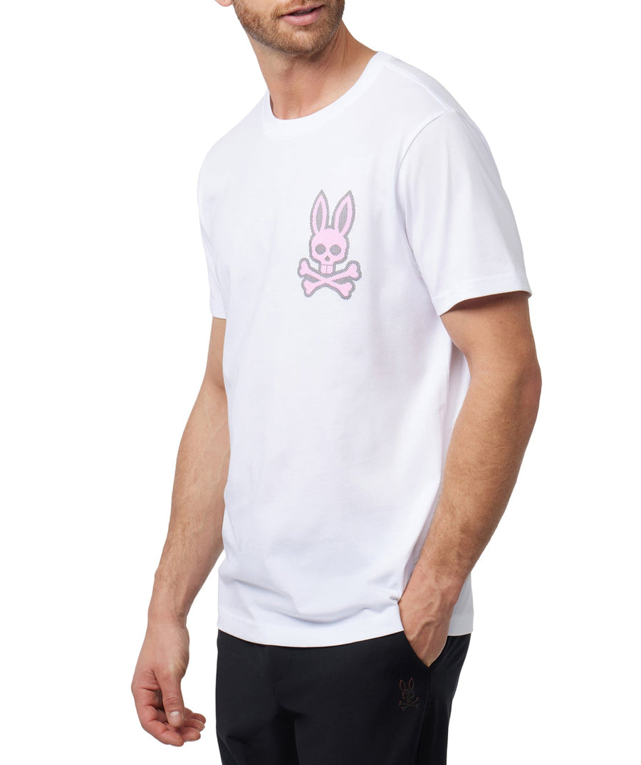 PSYCHO BUNNY Lancaster Cross Stitched Bunny Tee B6U625A2PC