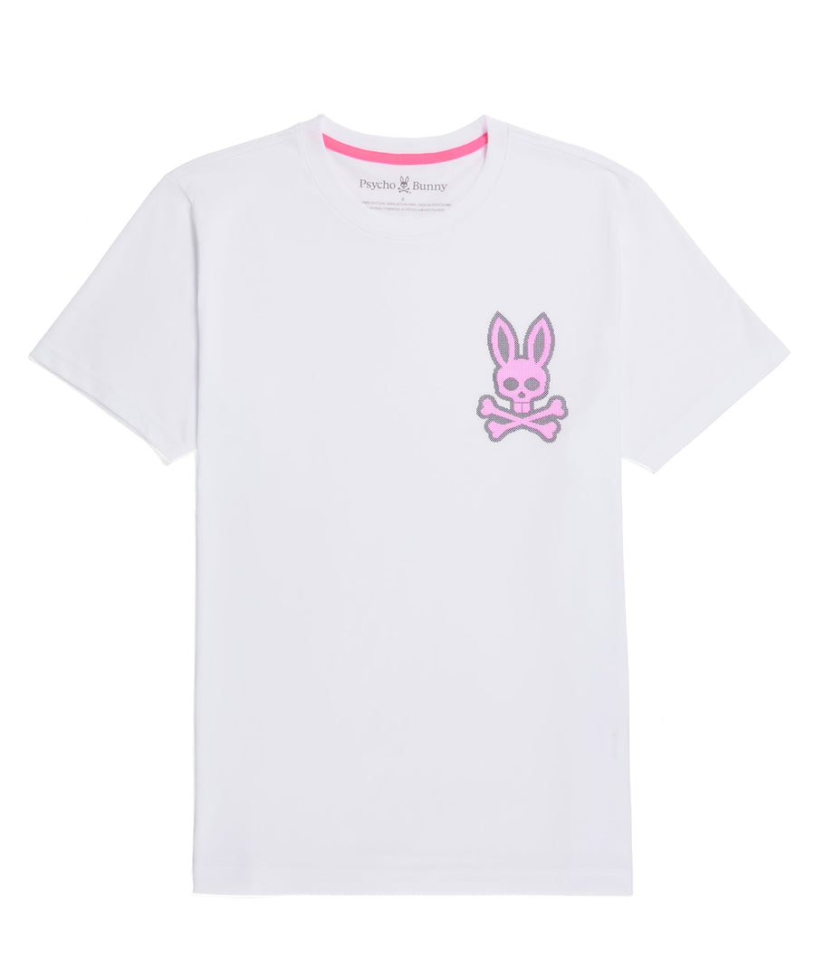 PSYCHO BUNNY Lancaster Cross Stitched Bunny Tee B6U625A2PC