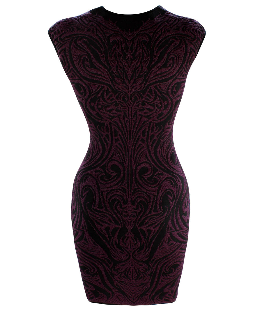 RVN  Phoenix Embroidered Jacquard Dress 204RVNKD31