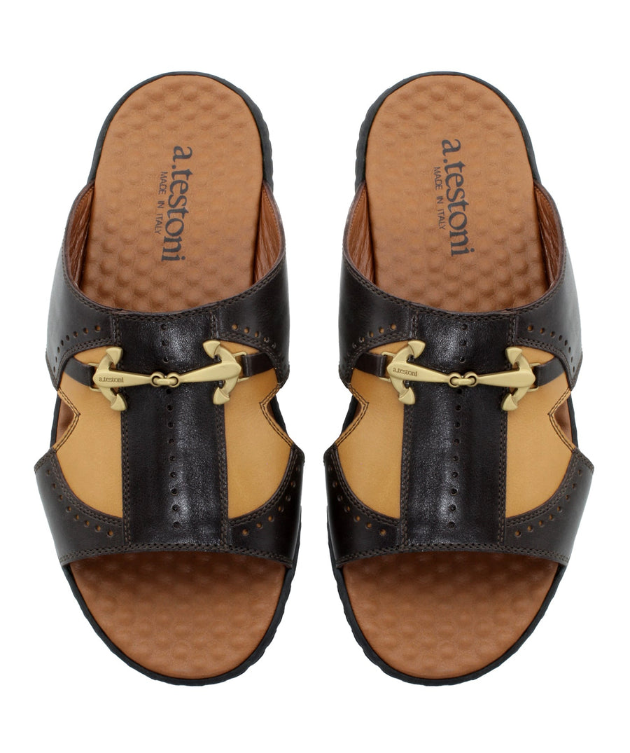 A. TESTONI  Sport Napa Calf Leather Sandals 125AT1593-97426